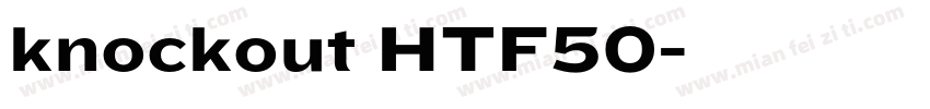 knockout HTF50字体转换
